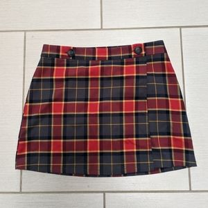 Large plaid skirt